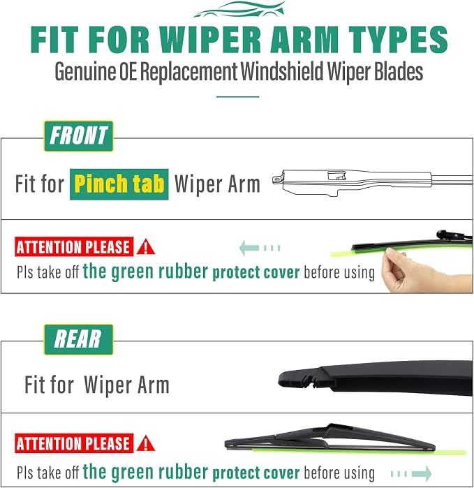 28" 26" 12" Windshield Wiper Blades Replacement - Image 8