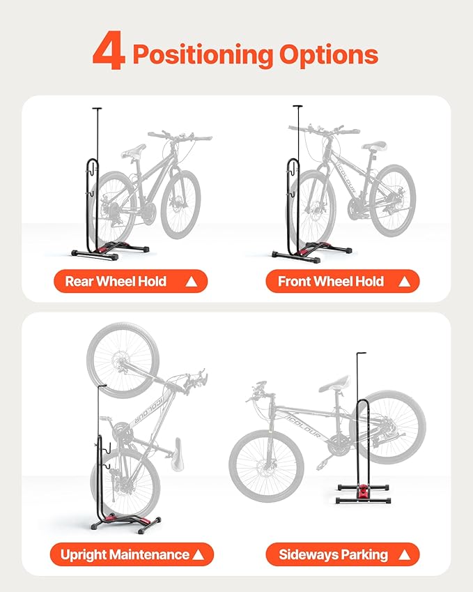 VEVOR Bike Rack, Upright Bike Stand Floor - Image 3