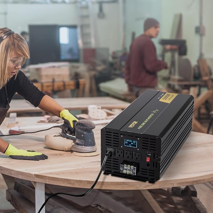 VEVOR Pure Sine Wave Inverter, 5000 Watt, Power Inverter, DC 12V to AC 120V Car - Image 8