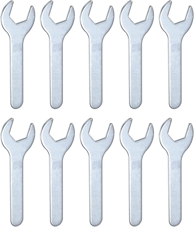 HARFINGTON 10pcs Small Wrench Open End Wrench 22x126x2.8mm Metric U-Shaped by HARFINGTON