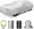 30 Layers Car Cover for Automobiles All Weather Waterproof, Outdoor Snowproof by OWEEIO