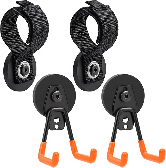 Homde Heavy Duty Magnetic Hook, 2 Velcro Strap and 2 Magnet Holder Combine by Homde