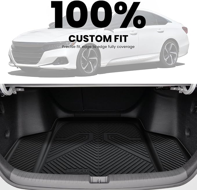 LASFIT Trunk Mat for Honda Accord Seden 2018 2019 2020 2021 2022 2023 2024 2025 - Image 3