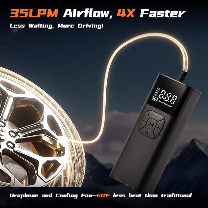 Tire Inflator Portable Air Compressor - Image 4