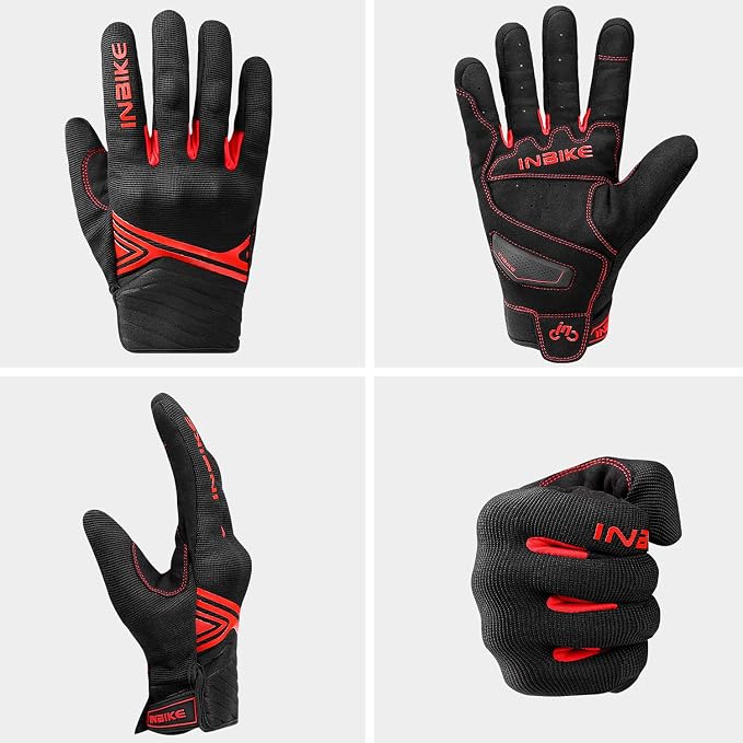 INBIKE Breathable Mesh Motorcycle Gloves Touchscreen - Image 6