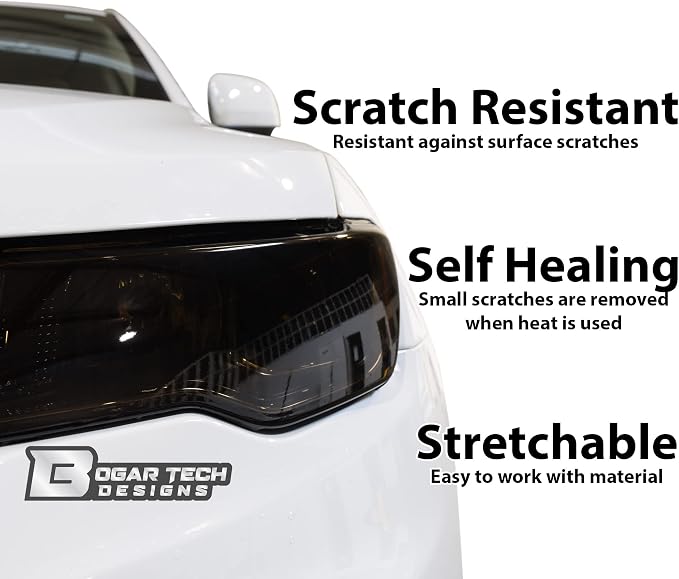 BOGAR TECH DESIGNS Full Headlight Taillight Tint Kit Compatible - Image 7