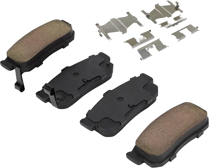 Premium Semi-Metallic Rear Brake Pads Compatible - Image 2