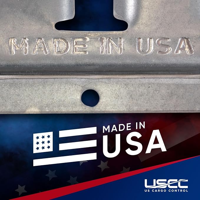 US Cargo Control E Track, Made in USA, 12 Gauge Steel 5 FT Galvanized E Track - Image 4