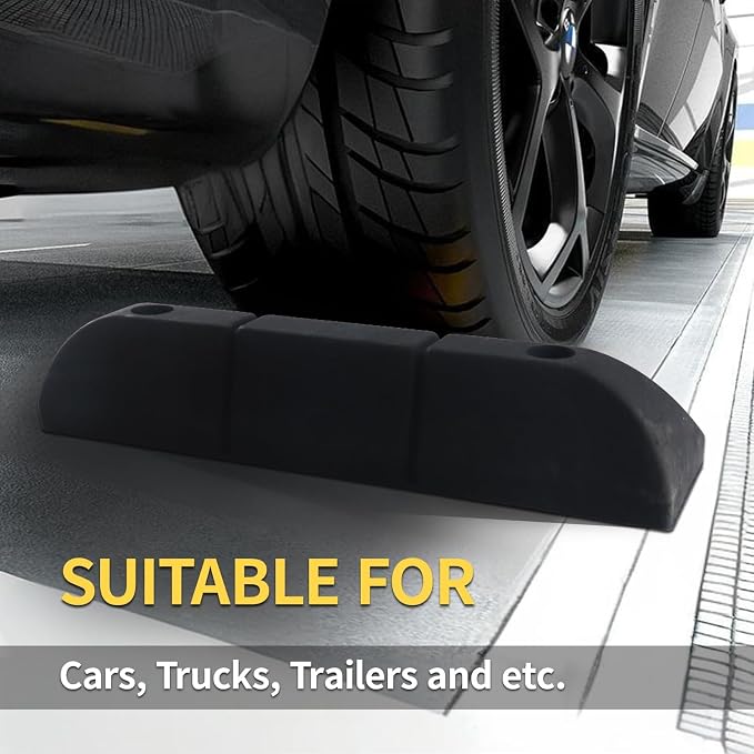 Parking Stopper for Garage Parking Aid 1 Pack Block, Car Truck Curb Floor - Image 5