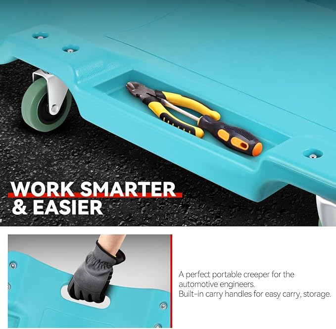 Auto Dynasty 40 Inches Mechanic Creeper, Automotive Garage Repair Low Profile - Image 3