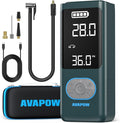 AVAPOW AP18 Tire Inflator Portable Air Compressor, 300% Faster 150 PSI Cordless by AVAPOW