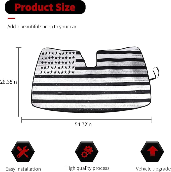 RT-TCZ Windshield Sunshade Sun Shade Heat Shield Window Sun Visor Mat - Image 4