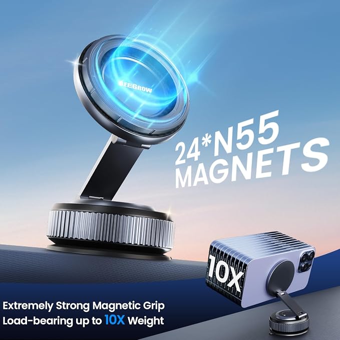 Car Phone Holder for Magsafe Car Phone Mount 360° Adjustable, Phone Holders for - Image 3