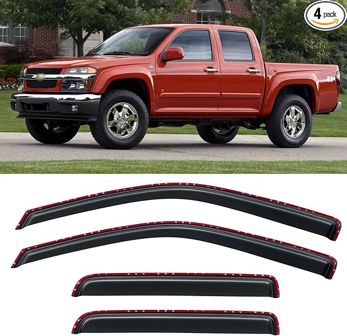 in-Channel Window Visors Rain Guards Shield by YQAUTEC