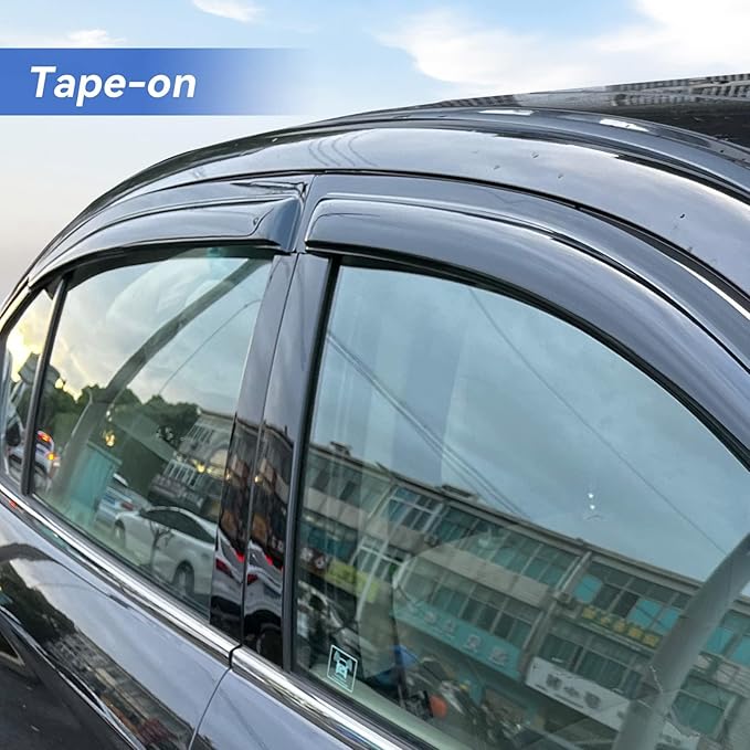 Window Visors Rain Guards for Honda Civic 2001 2002 2003 2004 2005, Out-Channel - Image 3