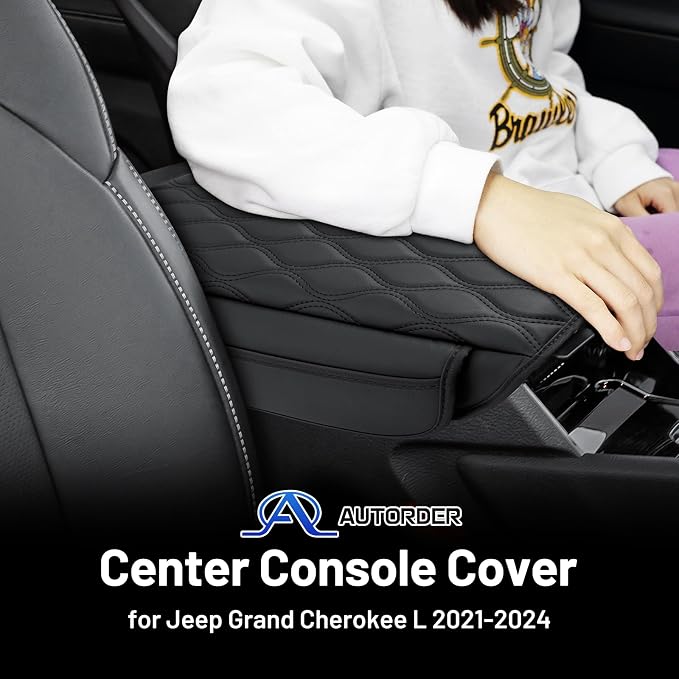 Autorder Center Console Cover for 2021-2025 2026 Jeep Grand Cherokee L - Image 2