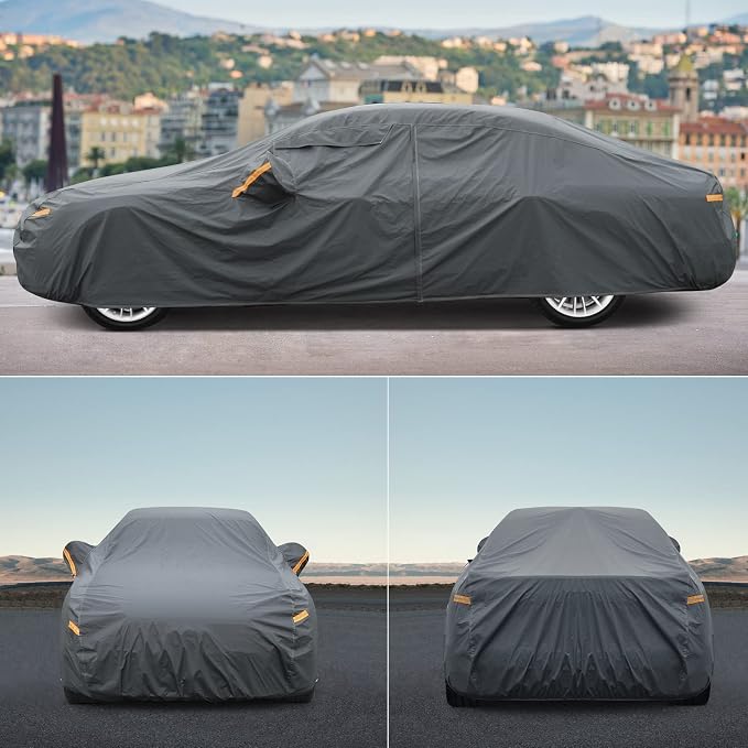 16 Layers Large SUV Car Cover Waterproof All Weather Heavy Duty, Universal Fit - Image 7