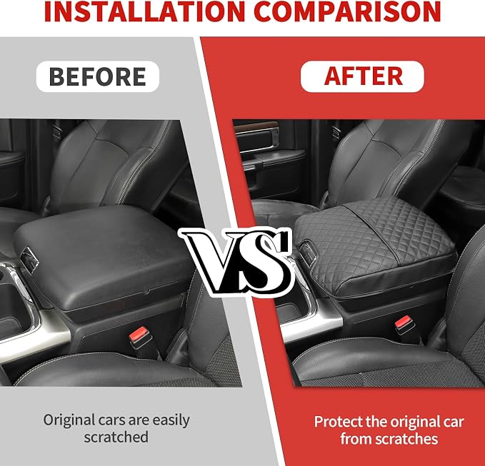 Jimen for Ram Armrest Cover, Car Center Console Cushion Pad Compatible - Image 7