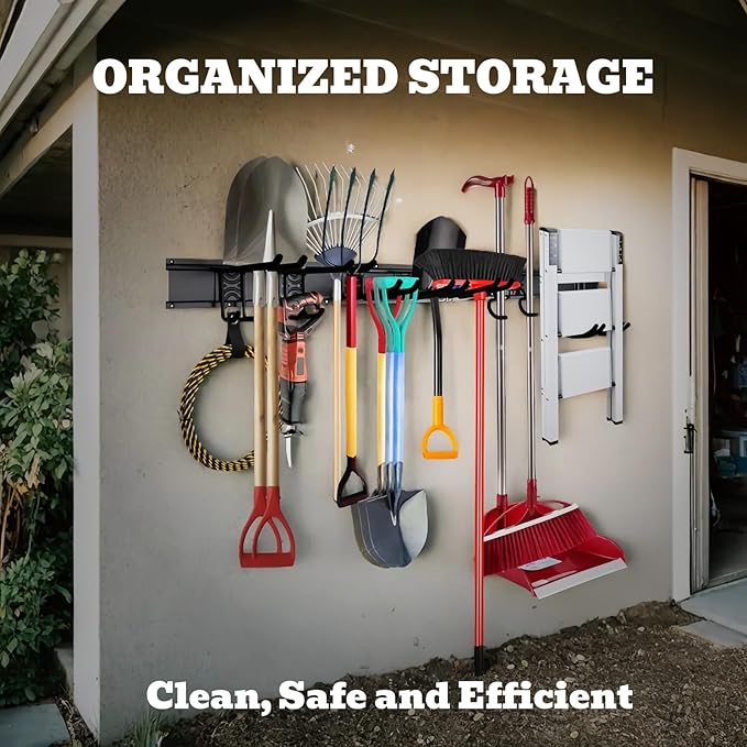 64" Heavy Duty Garage Storage Tool Organizer Wall Mount - Image 2