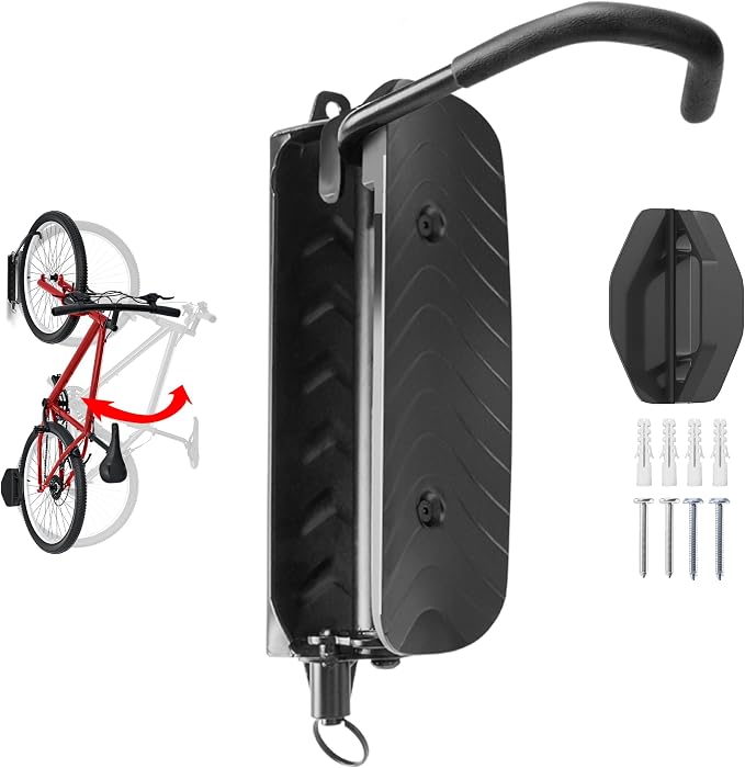 Swivel Bike Wall Mount, Vertical Bike Rack by JAGASOL