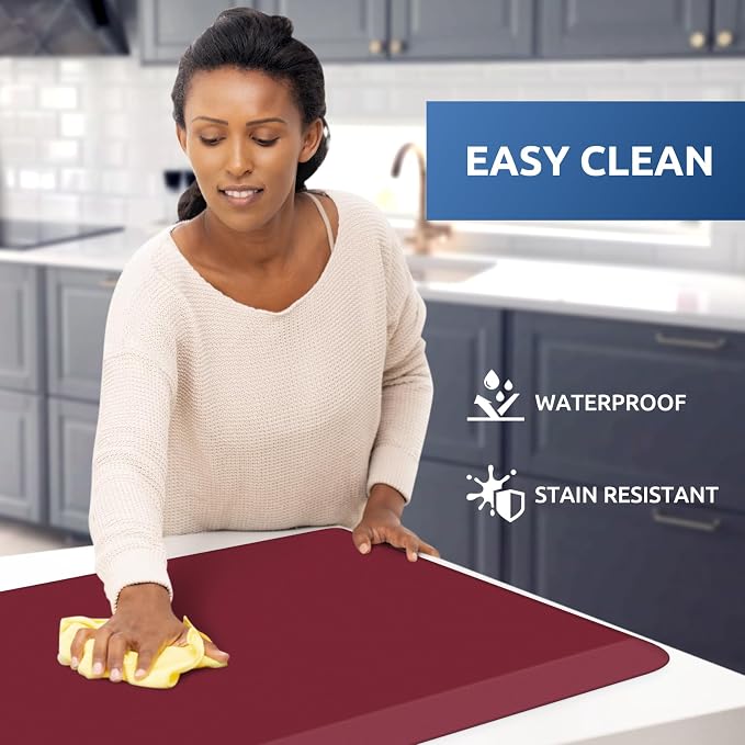 KitchenClouds Kitchen Mat Cushioned Anti Fatigue Rug 20"x32" Waterproof - Image 3