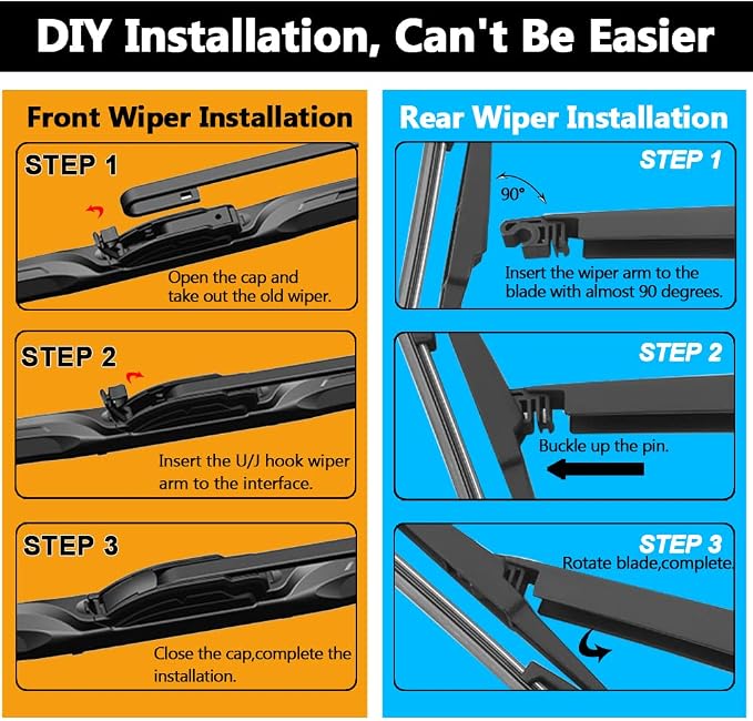 AUTOBOO 26"+19" Windshield Wipers - Image 4
