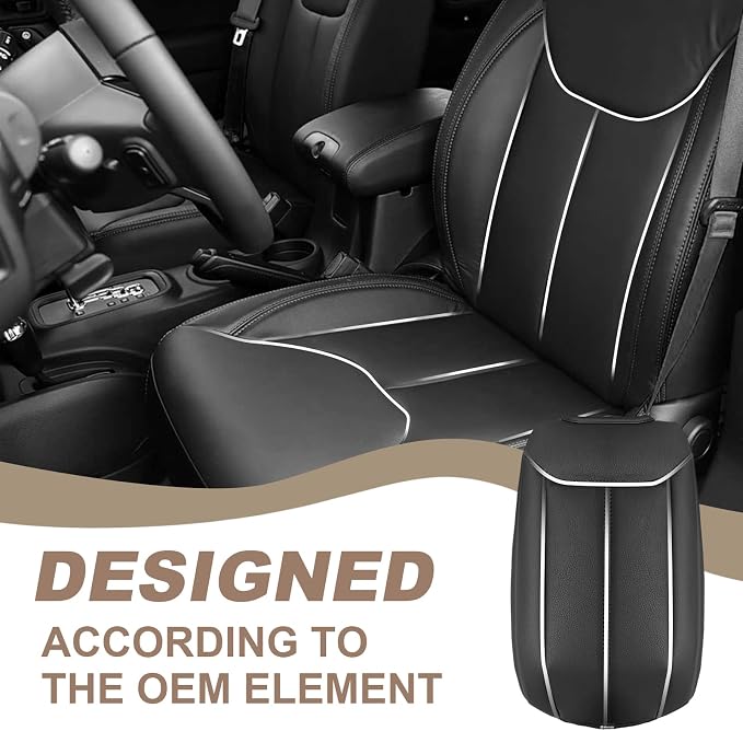 Muslogy Center Console Armrest Cover Compatible - Image 4