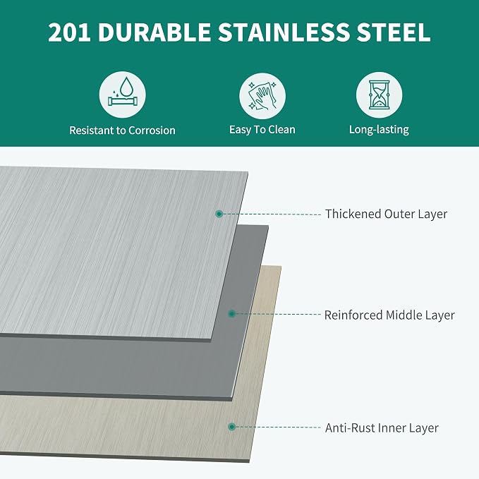 YITAHOME NSF Stainless Steel Shelves, Heavy Duty Shelving - Image 7