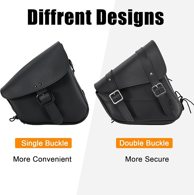 GARGOYLE BELLS Motorcycle Swing Arm Bag Solo Saddle Bags - Image 6
