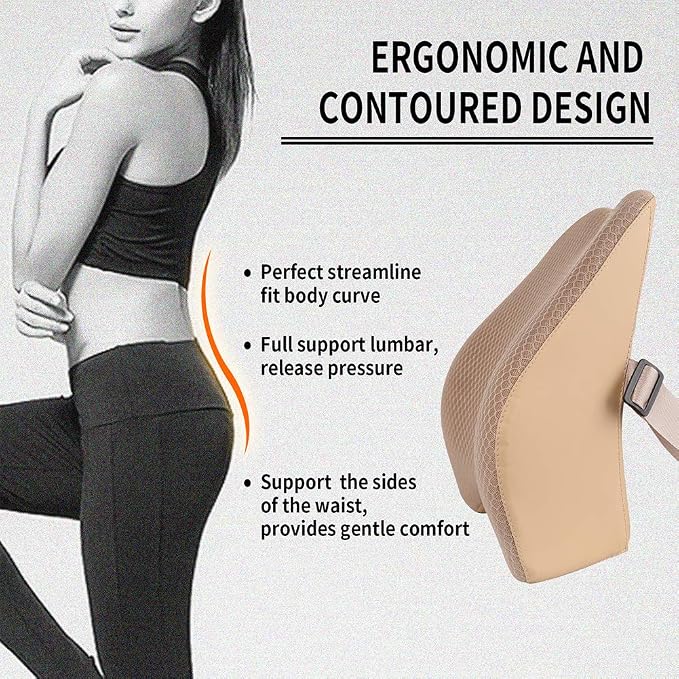 Memory Foam Lumbar Support Pillow - Image 3