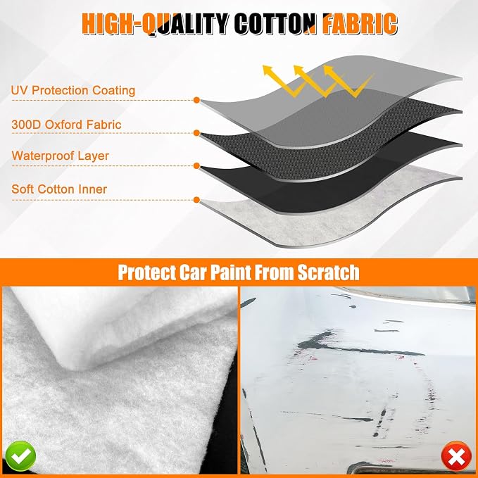 Car Cover Compatible with 1992-2012 Ford Crow Victoria, Custom Fit 300D Oxford - Image 4