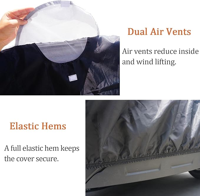 ATV Cover All Weather Outdoor Protection, Heavy Duty 420D Waterproof Oxford - Image 7