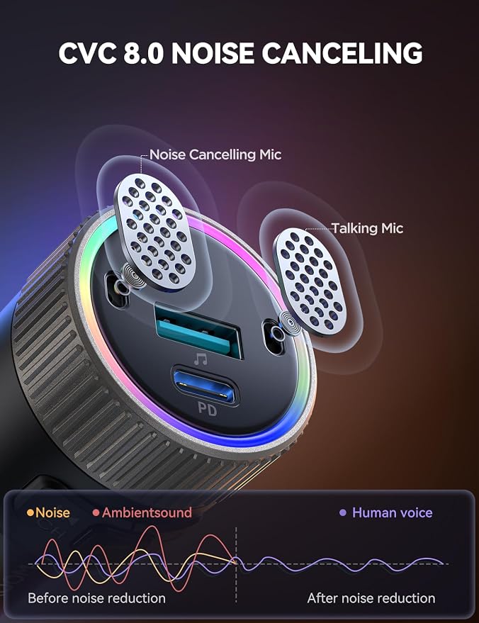 JOYROOM Bluetooth 5.4 FM Transmitter - Image 4