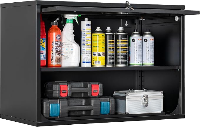 Metal Storage Cabinet Black Wall Cabinets by Fesbos