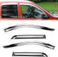 94167Y Chrome Side Window Visor Wind Vent Deflector by Deebior
