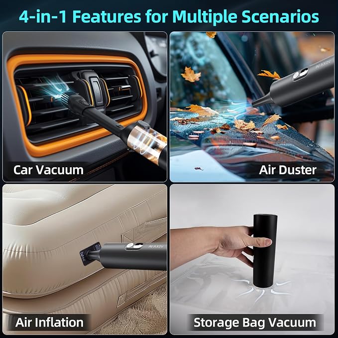Car Vacuum Cleaner, 95W/19Kpa/30Mins, Mini High Power Pet Portable Handheld - Image 4