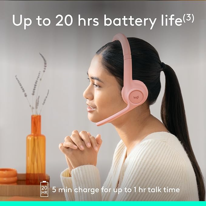 Logitech Zone 300 Wireless Bluetooth Headset - Image 5