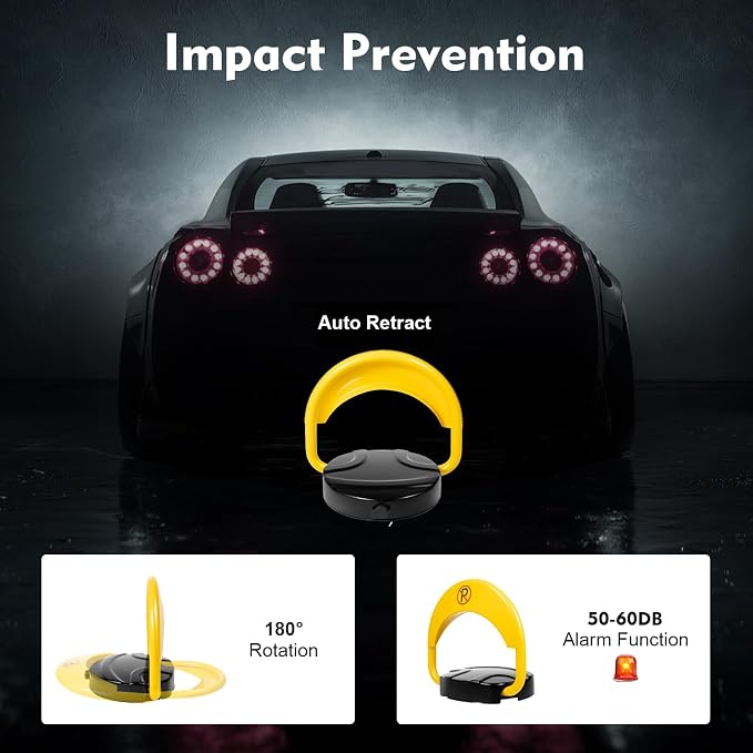 65.6FT Automatic Remote Control Parking Spot Lock, Parking Spot Blocker - Image 7