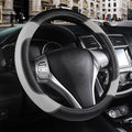 Leather Car Steering Wheel Cover, Non-Slip Car Wheel Cover Protector Breathable by Szttswamp