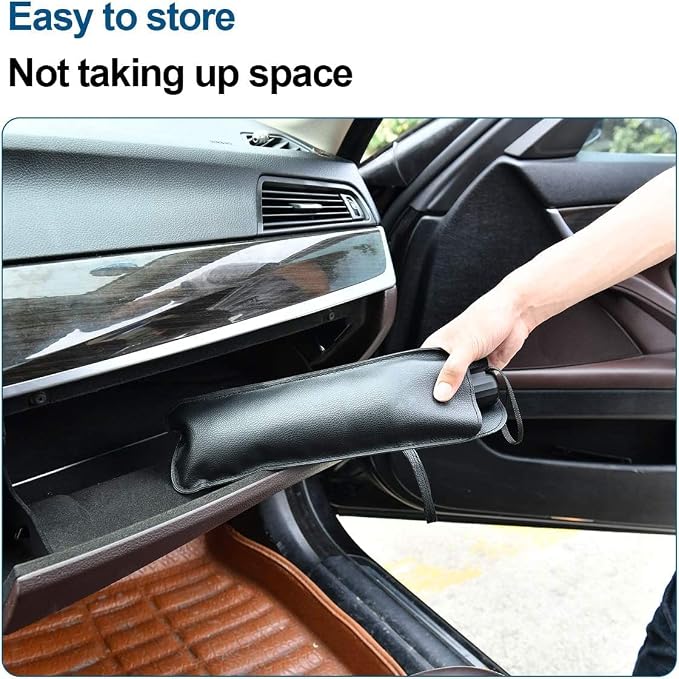 helloleiboo Car Windshield Sun Shade UV Rays and Heat Sun Visor Protector - Image 4