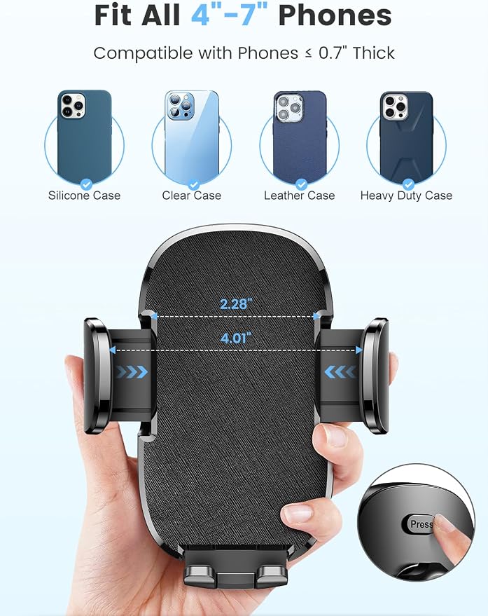 Car Phone Holder, Dual 360° Rotate Gooseneck Cup Holder Phone Mount - Image 6