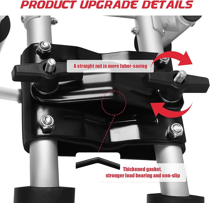FORWODE Kayak Roof Rack, 2 in 1 Aluminum 2 Pair J-Bar Roof Rack, Folding - Image 6
