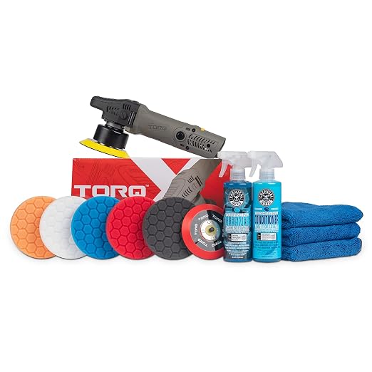 Chemical Guys BUF_209X TORQX Random Orbital Polisher, Complete Detailing Kit by ChemicalGuys