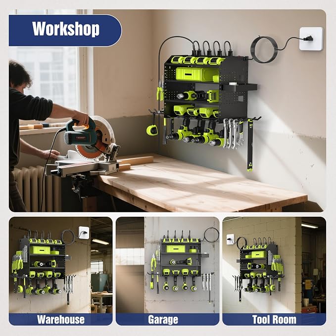 Heavy Duty Power Tool Organizer Wall Mount - Image 7