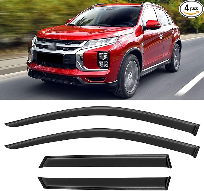 Window Visors Rain Guards Shield by YQAUTEC