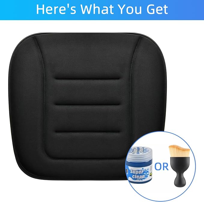 KAYI Car Seat Cushion, Memory Foam Car Seat Cushion, Anti Slip Rubber Bottom - Image 5