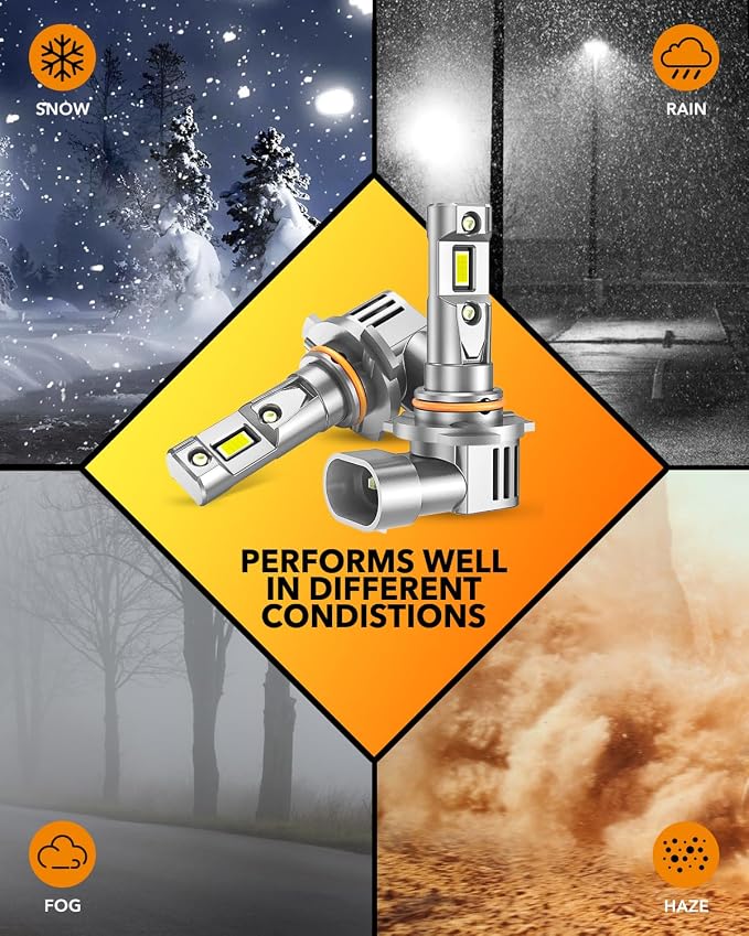 OXILAM 9005/HB3 LED Bulbs 40000LM 900% Ultra-Bright, 3 Min Quick Install - Image 7