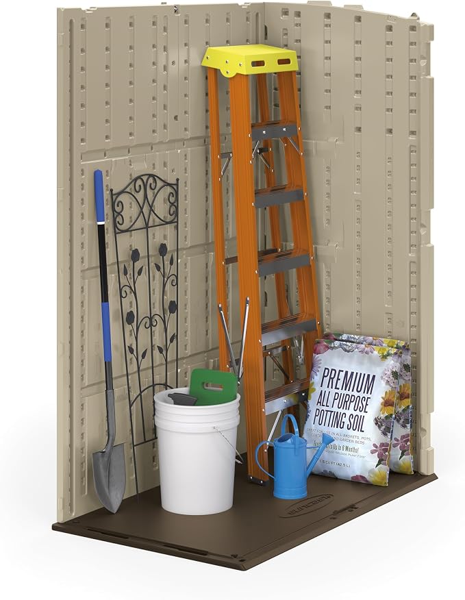 Suncast 54 Cubic Feet Vertical Storage Shed - Image 9