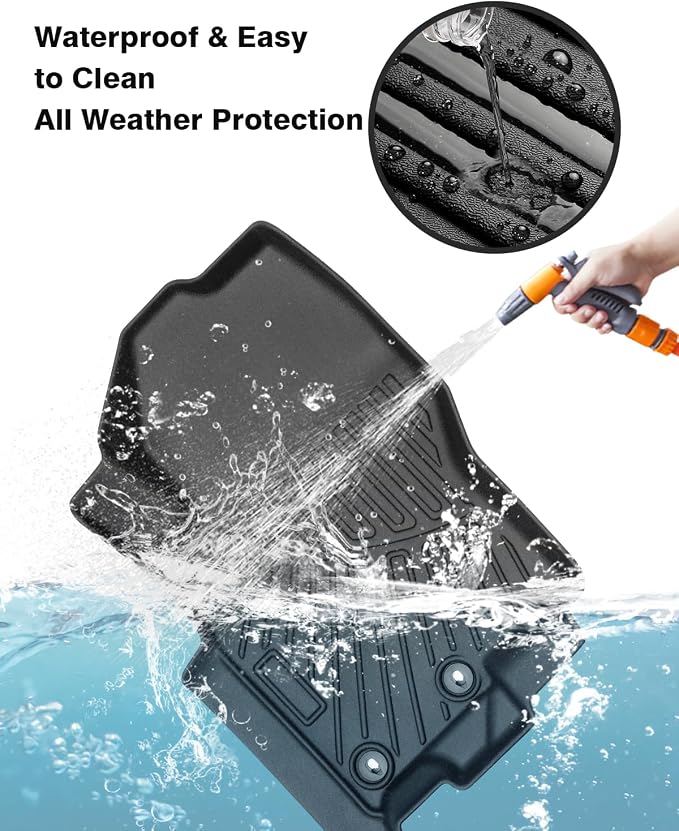 Powerty Floor Mats for 2022 2023 2024 2025 Nissan Frontier Accessories All - Image 3