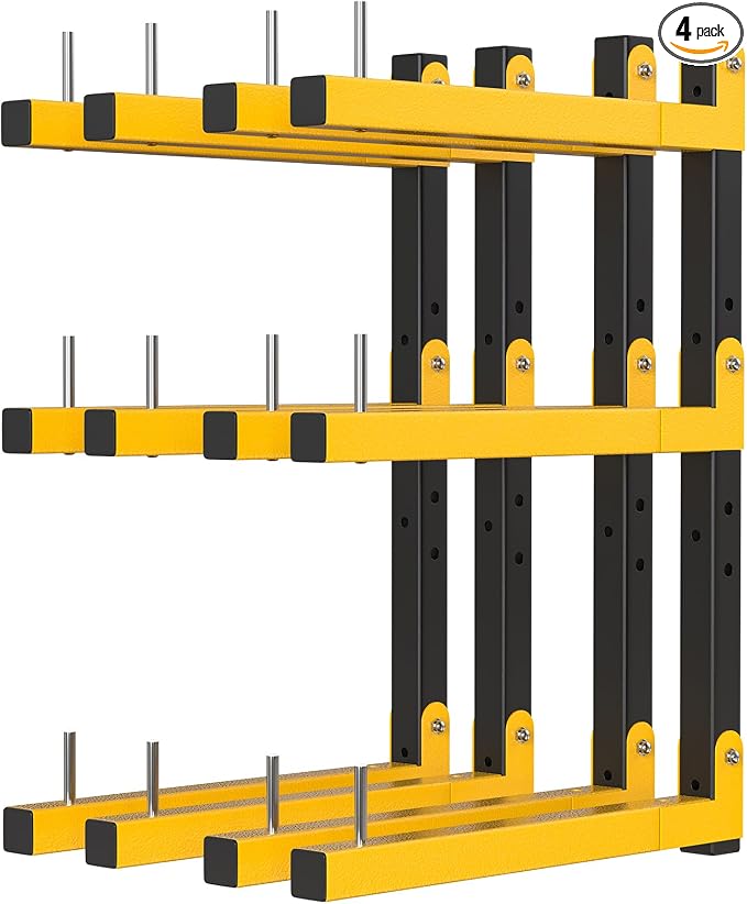 Lumber Rack Wall Mount Storage Racks Folding Wood Organizer Heavy Duty Shelf by Riciakik